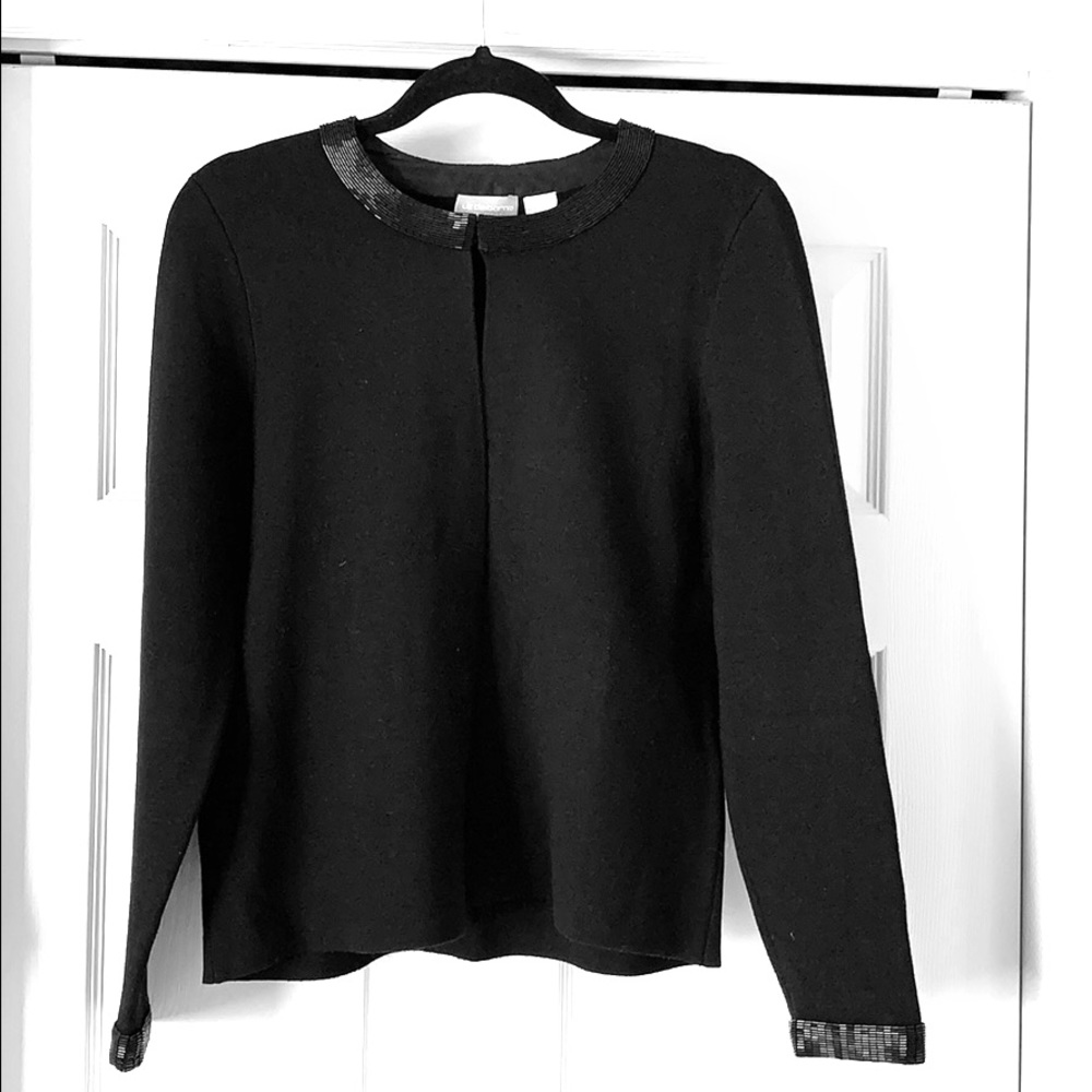 Black cardigan